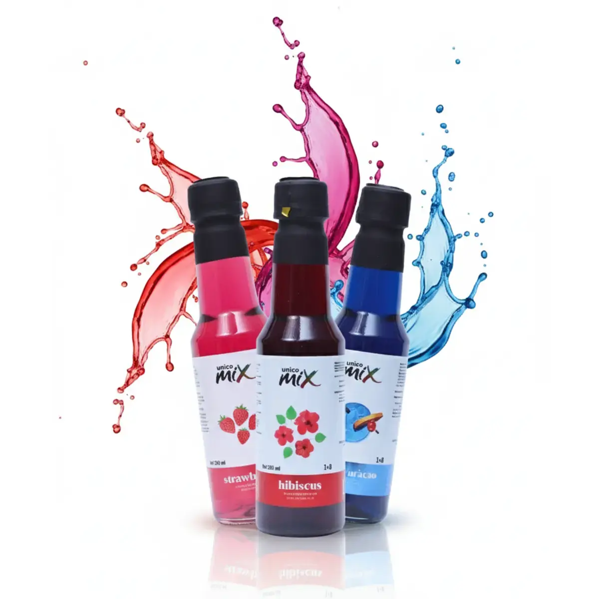 Unico Mix Summer Pack – Blue Curaçao, Çilek, Hibiscus
